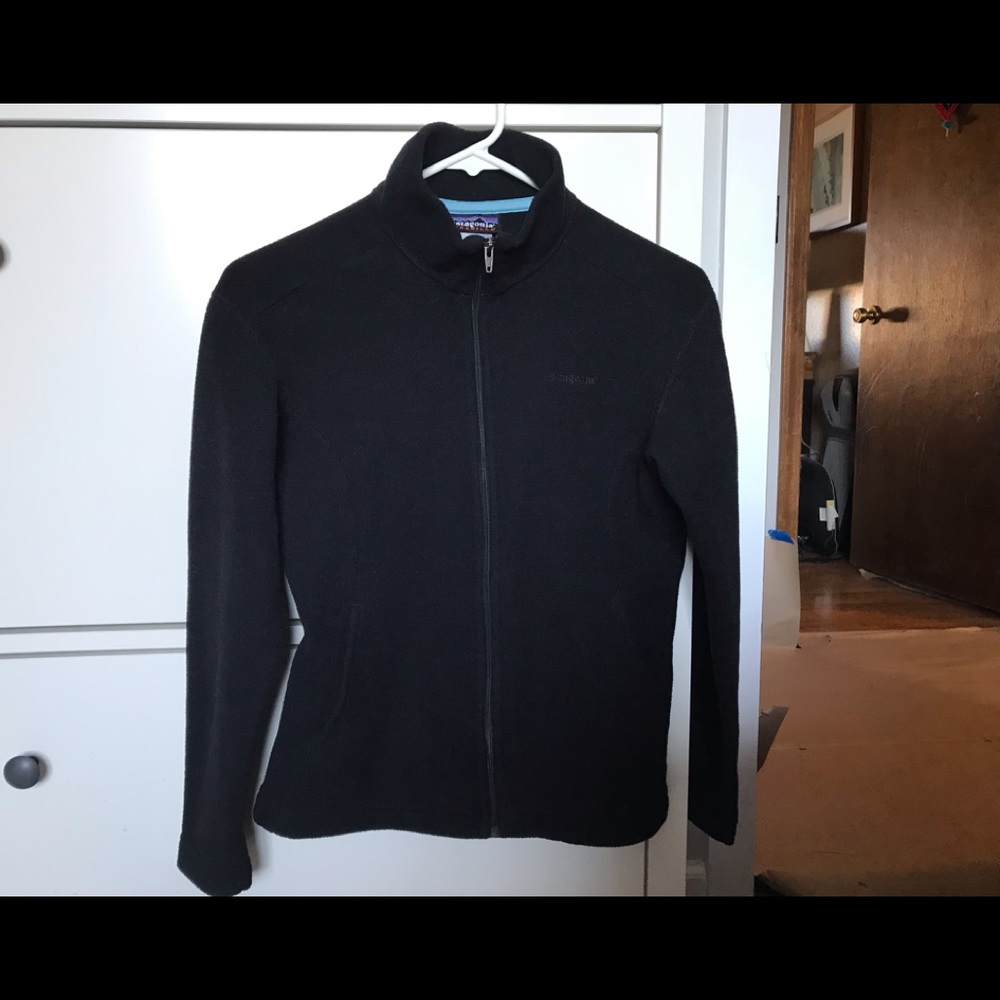 Patagonia Synchilla Full Zip Black Fleece Size XS